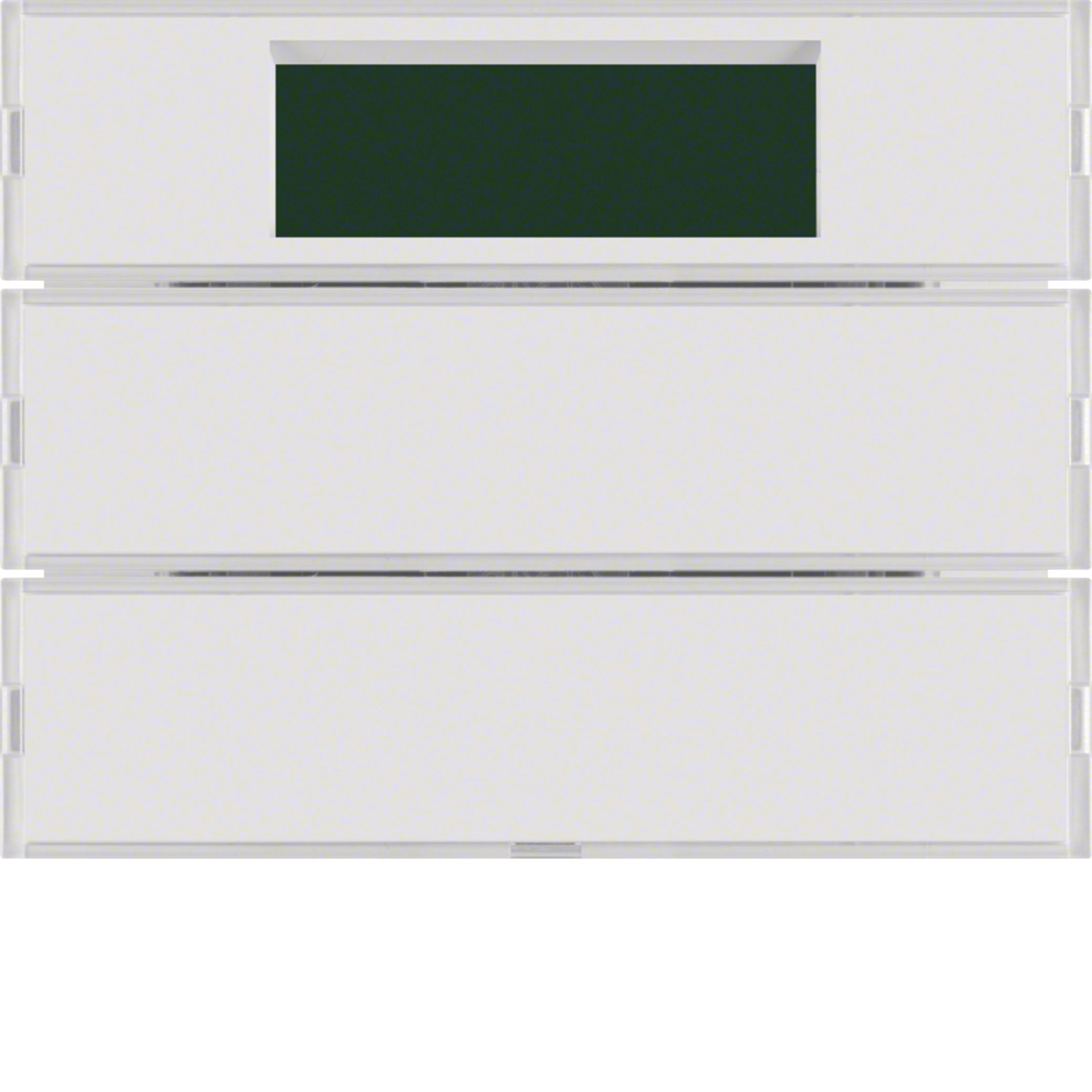 HAGER BOCCHIOTTI - Sensore a tasti doppio con regolat. di temperatura KNX - Serie K.1 Bianco pol.