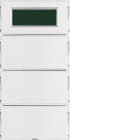 HAGER BOCCHIOTTI - Sens. a tasti triplo + Termostato KNX - Serie S.1/B.3/B.7 x bianco e bianco pol.