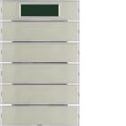 HAGER BOCCHIOTTI - Sensore a tasti quintuplo con Termostato KNX - Serie K.5 acciaio inox