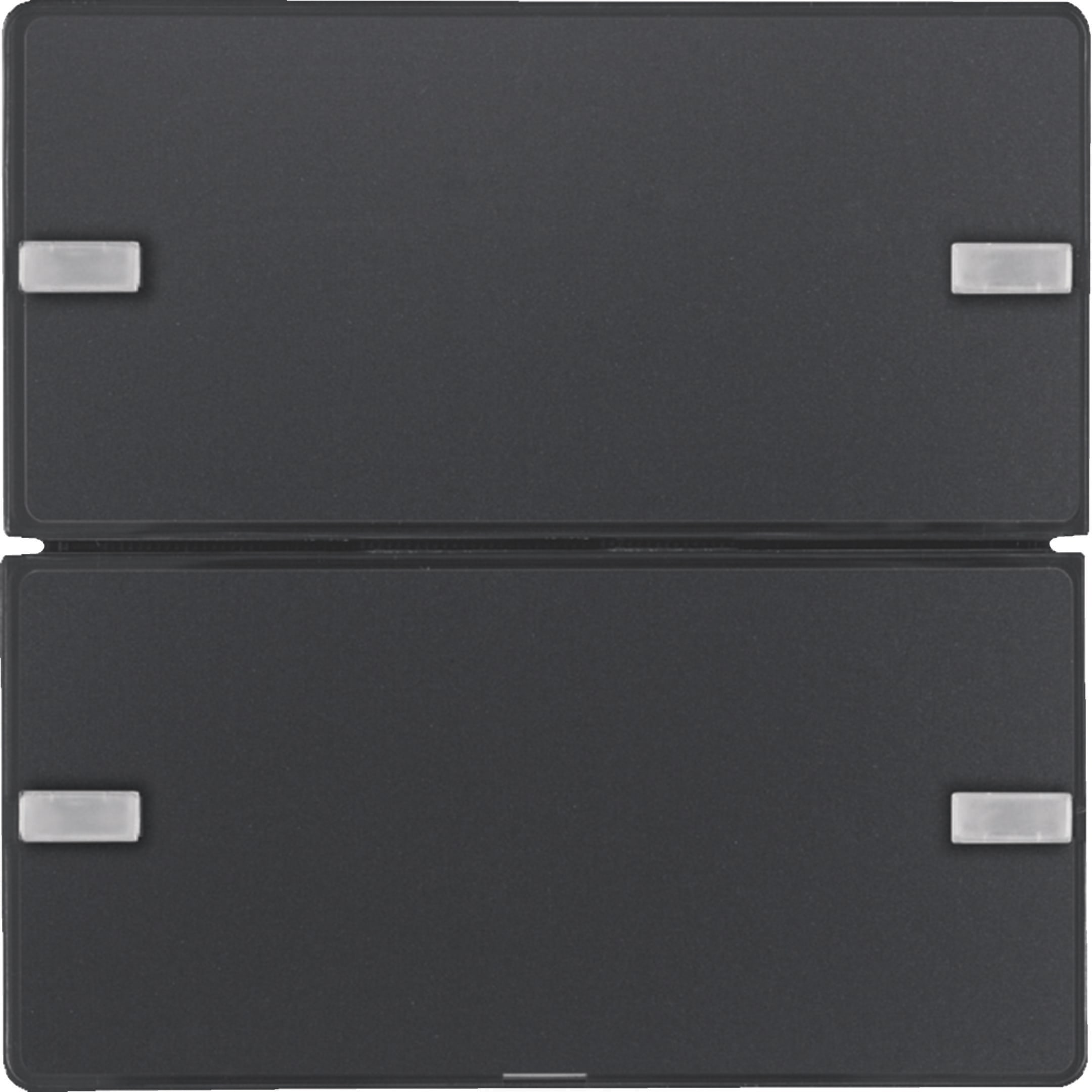 HAGER BOCCHIOTTI - Sensore a tasti doppio KNX - Serie Q.1/Q.3 antracite