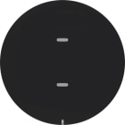 HAGER BOCCHIOTTI - Sensore a tasti singolo KNX - Berker R.1/R.3 nero lucido
