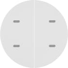 HAGER BOCCHIOTTI - Sensore a tasti doppio KNX - Berker R.1/R.3 bianco polare lucido