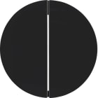 HAGER BOCCHIOTTI - Modulo pulsante doppio Berker R.1/R.3/Serie 1930/R.classic nero lucido