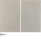 HAGER BOCCHIOTTI - Modulo pulsante doppio Berker K.5 acciaio inox opaco, verniciato