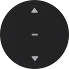 HAGER BOCCHIOTTI - Pulsante per veneziane Berker R.1/R.3/Serie 1930/R.classic nero lucido