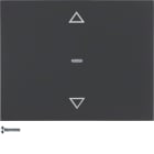 HAGER BOCCHIOTTI - Pulsante per veneziane Berker K.1 antracite opaco, verniciato