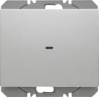 HAGER BOCCHIOTTI - Radiotrasmettitore KNX da muro singolo piatto QLink Serie K.5 alu opac vernic.