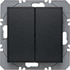 HAGER BOCCHIOTTI - Radiotrasmettitore KNX da muro doppio piatto QLink Serie S.1/B.3/B.7 antrac.opac