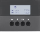 HAGER BOCCHIOTTI - Orologio per comando veneziane Berker K.1 antracite opaco, verniciato