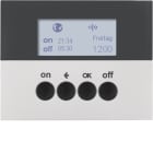 HAGER BOCCHIOTTI - Orologio radio KNX quicklink Berker K.5 alu opaco, verniciato