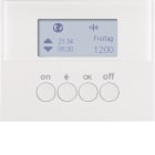 HAGER BOCCHIOTTI - Orologio radio KNX quicklink Berker K.1 bianco polare lucido