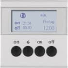 HAGER BOCCHIOTTI - Orologio radio KNX quicklink Berker S.1/B.7 alu opaco, verniciato