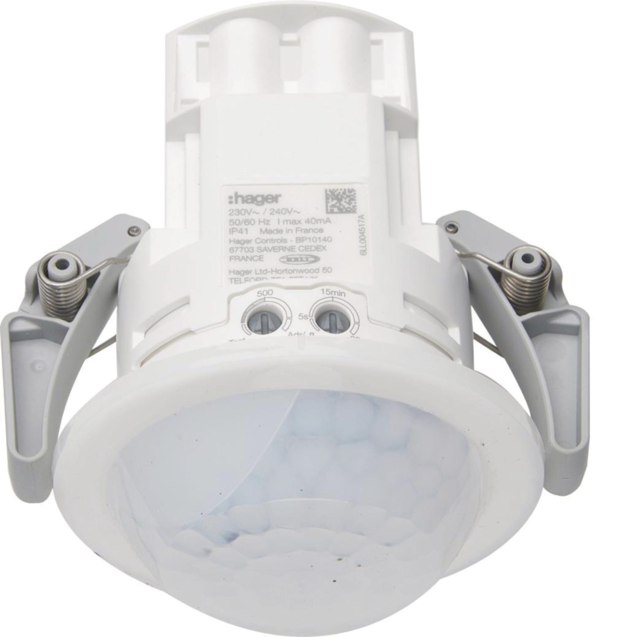 HAGER BOCCHIOTTI - Rilevatore di movimento per corridoio 360° DALI2 a incasso rilevazione 30x5m