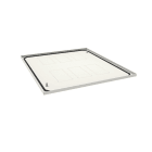 HAGER BOCCHIOTTI - Placca entrata cavi, Quadro plus/evo per base/testata900X800 mm RAL9010