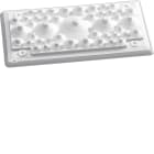 HAGER BOCCHIOTTI - Piastra passavaci in plastica con ingresso cavi quadro evo