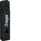 HAGER BOCCHIOTTI - Maniglia rotativa piombabile quadro evo