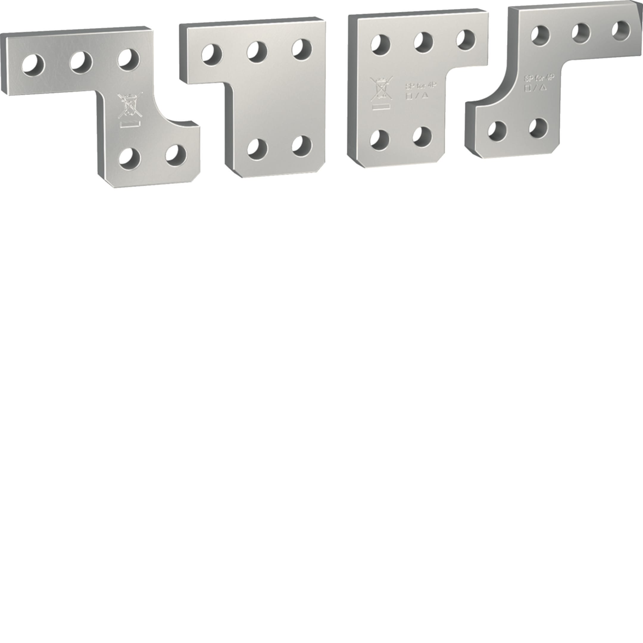 HAGER BOCCHIOTTI - Kit 4 connessioni per terminali frontali per interruttore hw+ HW1 4P