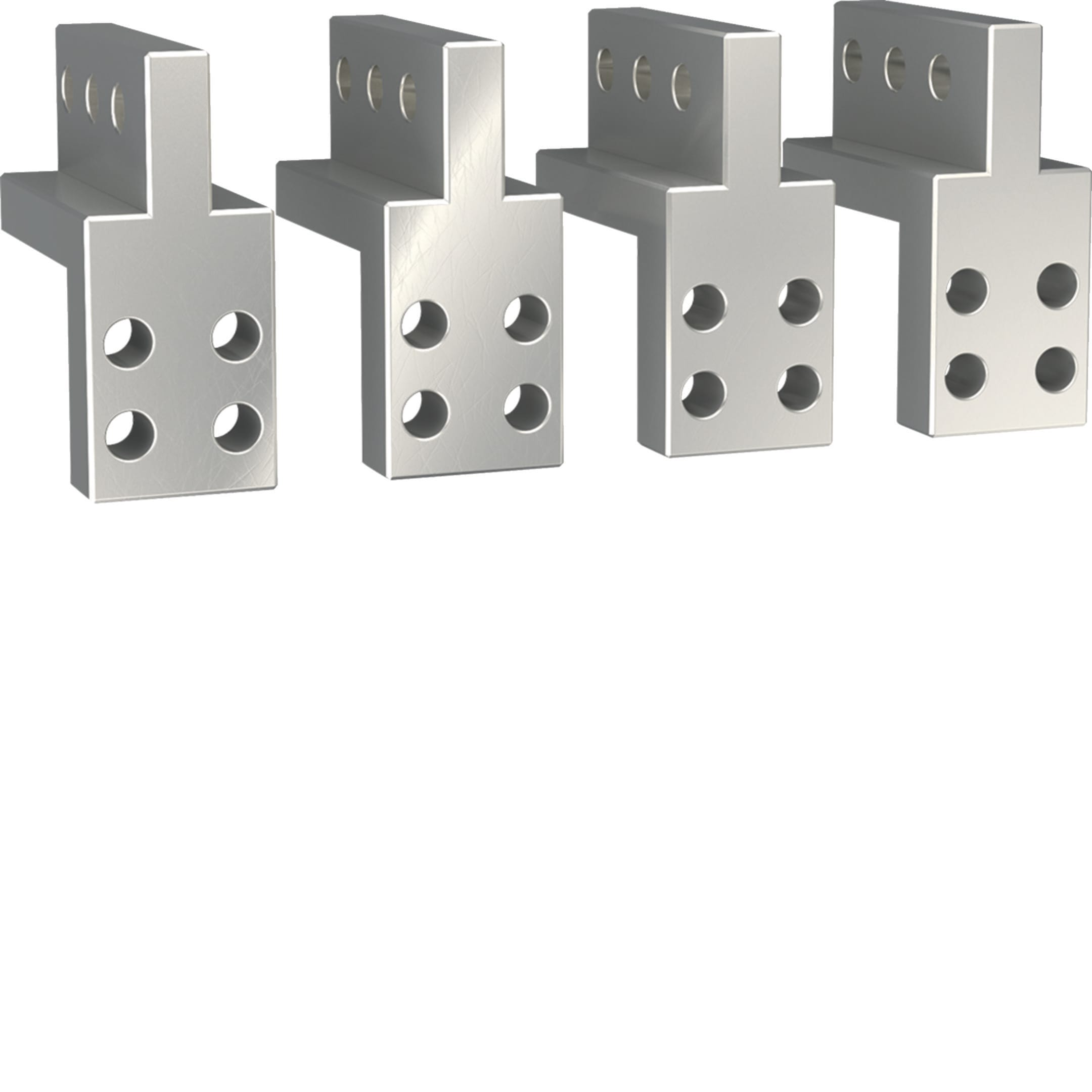 HAGER BOCCHIOTTI - Kit 4 connessioni per barre verticali per terminali frontali hw+ HW1 4P