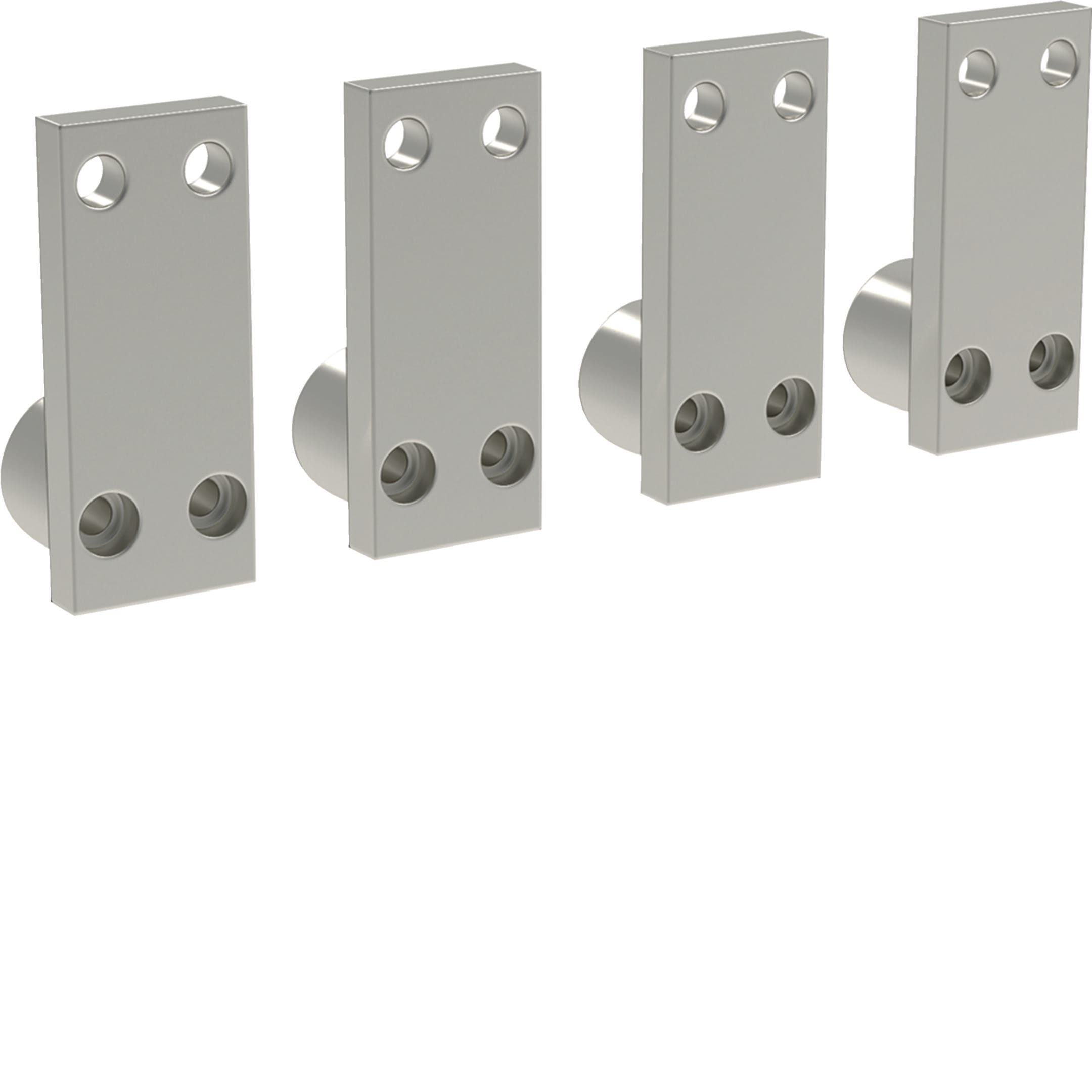 HAGER BOCCHIOTTI - Kit 4 terminali frontali superiori/inferiori per hw+ HW1 4P fisso