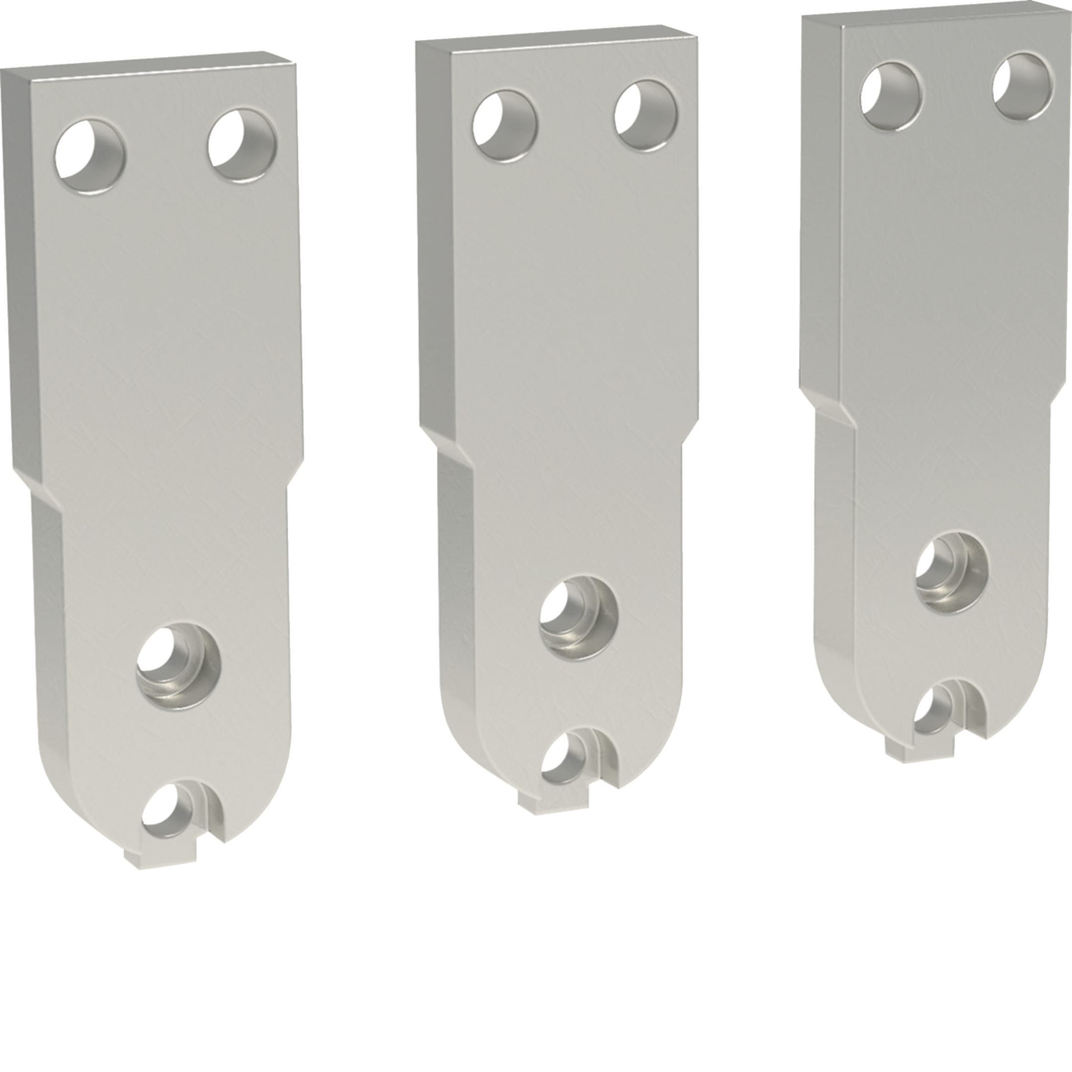 HAGER BOCCHIOTTI - Kit 3 terminali frontali superiori/inferiori per hw+ HW1 3P estraibile