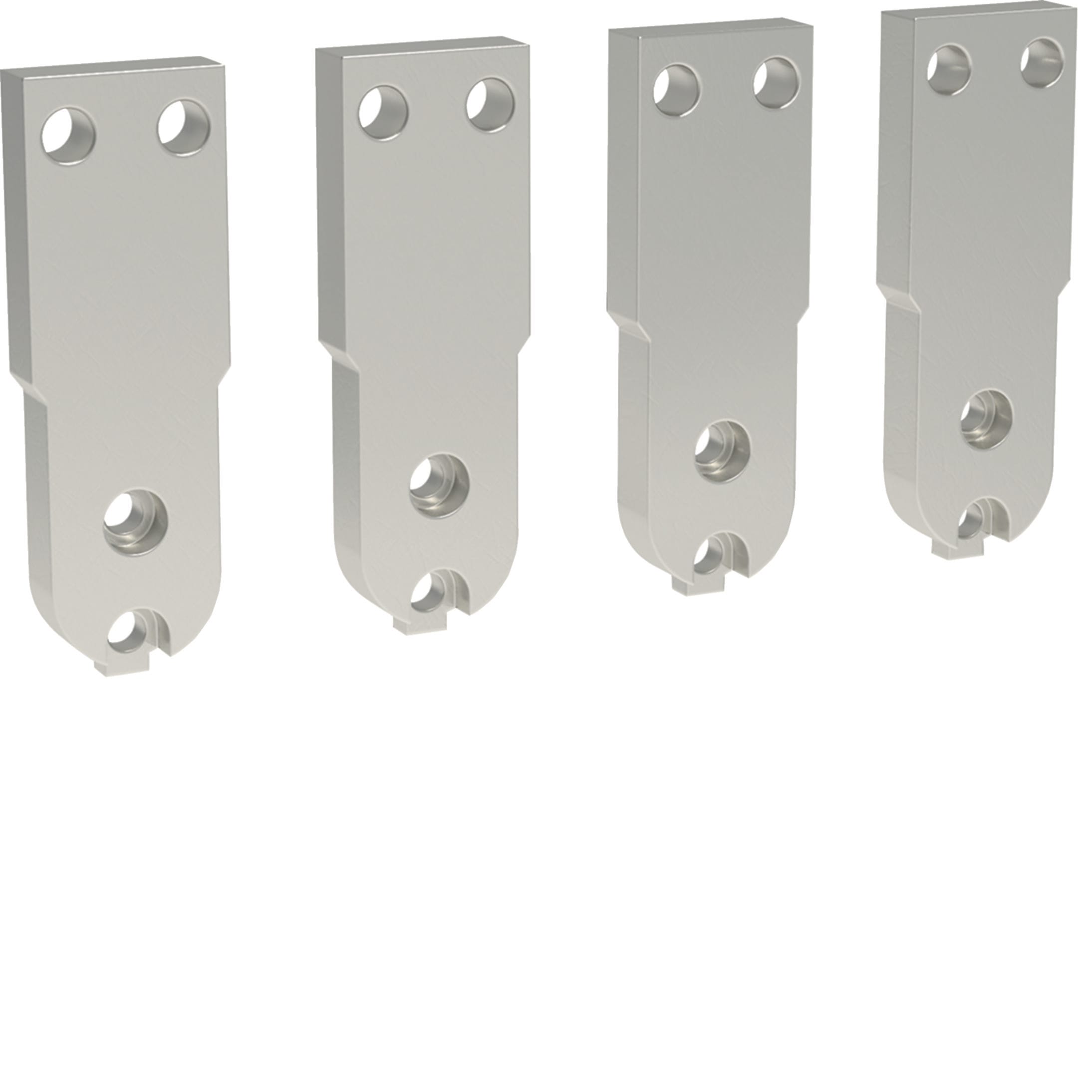 HAGER BOCCHIOTTI - Kit 4 terminali frontali superiori/inferiori per hw+ HW1 4P estraibile