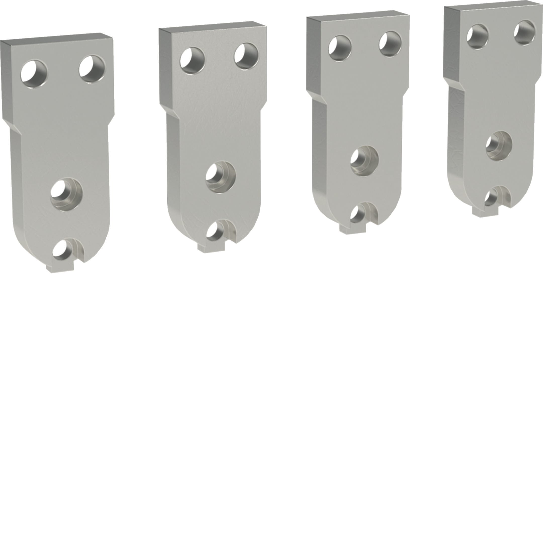 HAGER BOCCHIOTTI - Kit 4 terminali frontali inferiori corti per hw+ HW1 4P estraibile