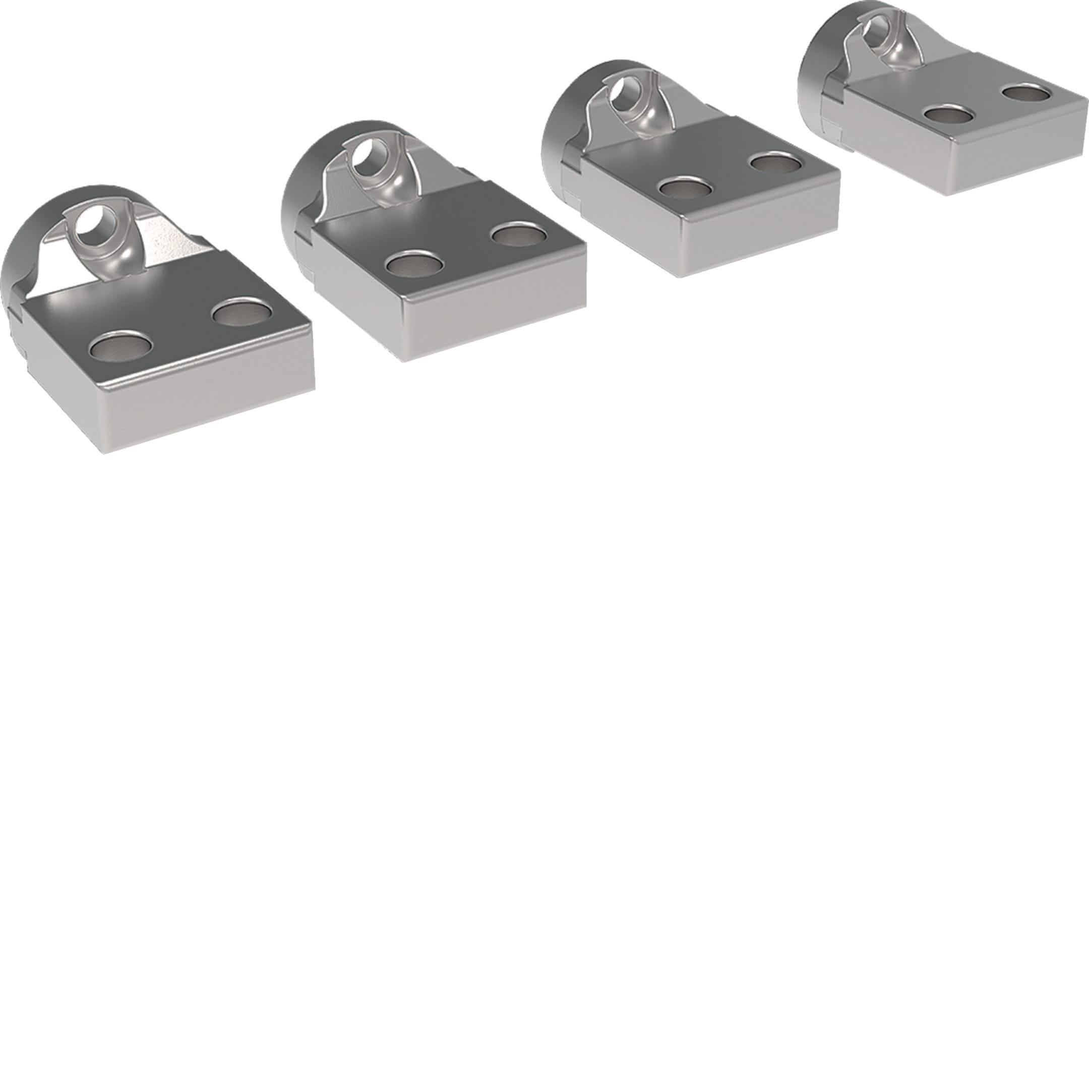 HAGER BOCCHIOTTI - Kit 4 terminali posteriori superiori/inferiori per hw+ HW1 4P