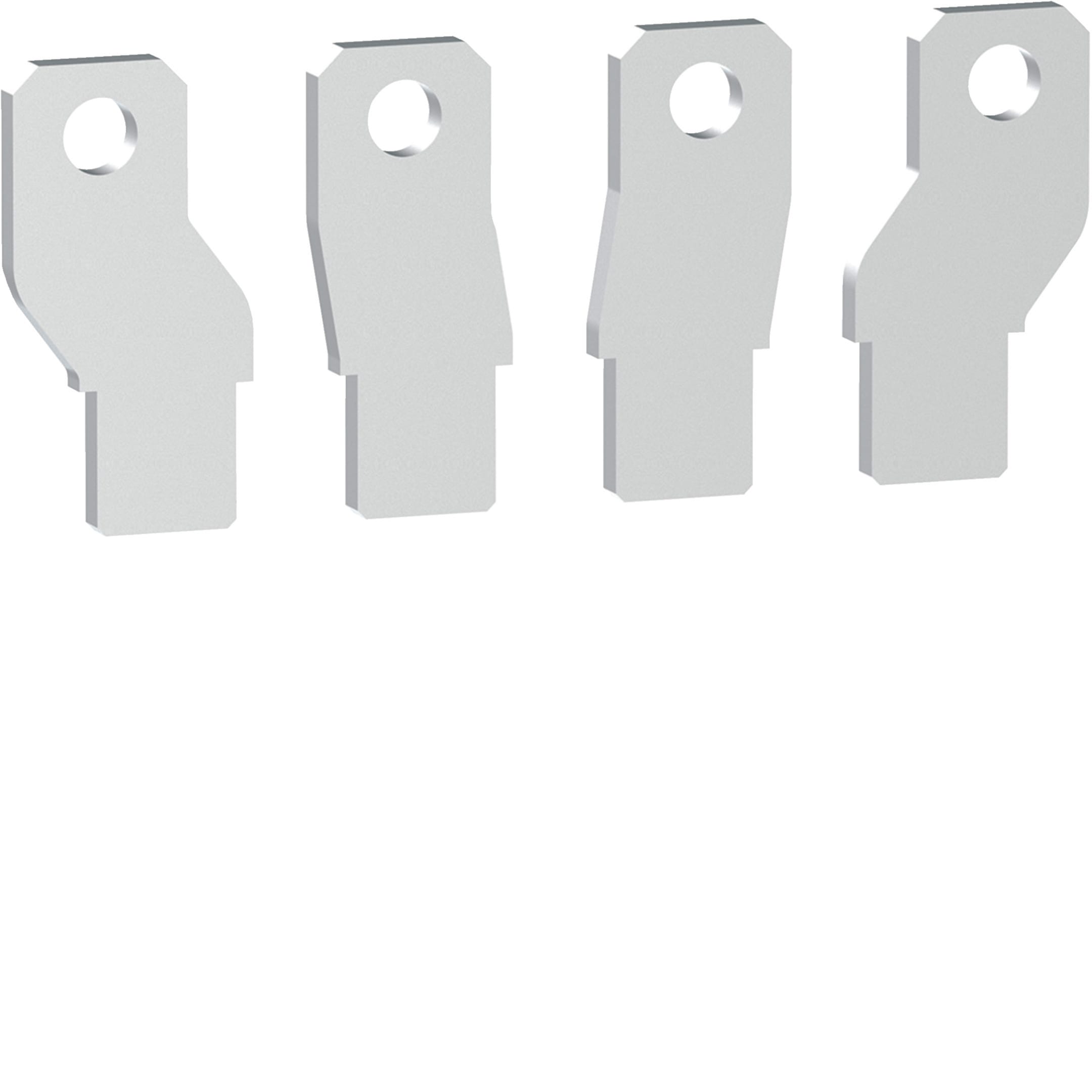 HAGER BOCCHIOTTI - Kit 4 attacchi anteriori divaricati a morsetto per interruttore h3+ P160 4P