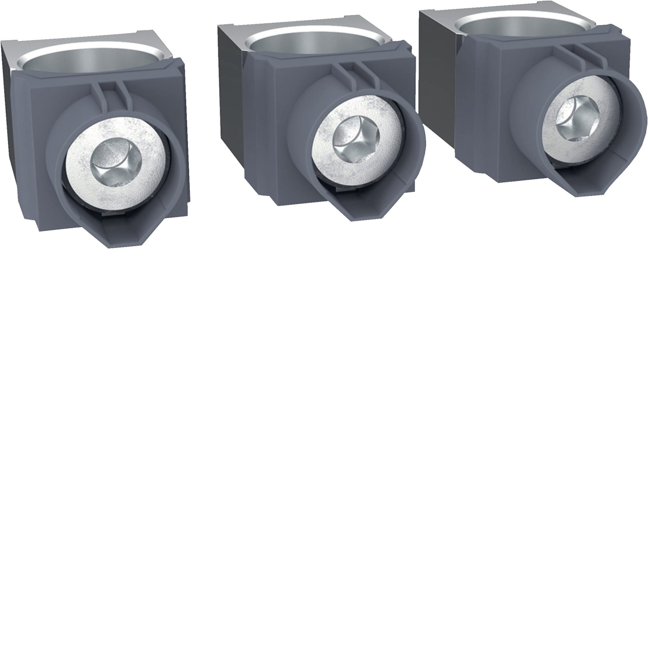 HAGER BOCCHIOTTI - Kit 3 morsetti per cavi Cu/Al 1x35–300 mm² per h3 x630, h3+ P630 3P