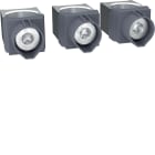 HAGER BOCCHIOTTI - Kit 3 morsetti per cavi Cu/Al 1x35–300 mm² per h3 x630, h3+ P630 3P