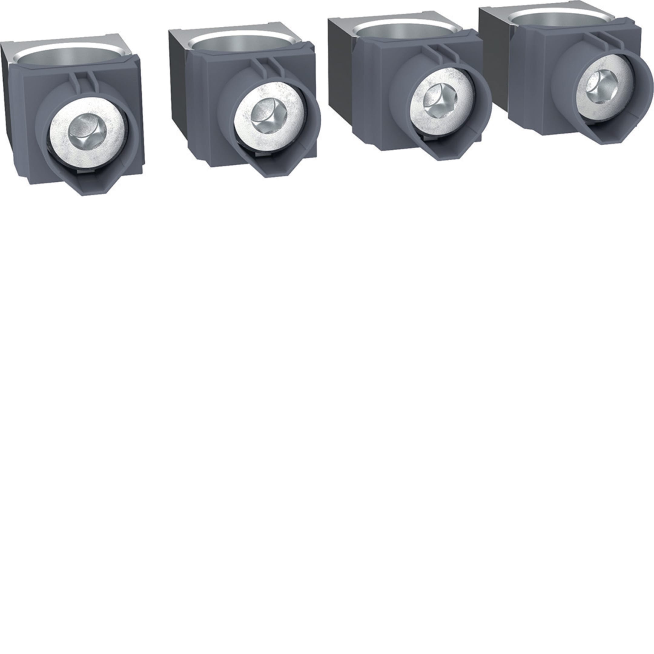 HAGER BOCCHIOTTI - Kit 4 morsetti per cavi Cu/Al 1x35–300 mm² per h3 x630, h3+ P630 4P