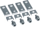 HAGER BOCCHIOTTI - Kit 4 attacchi anteriori dritti per interruttore h3 x630, h3+ P630 3P, 4P 400A