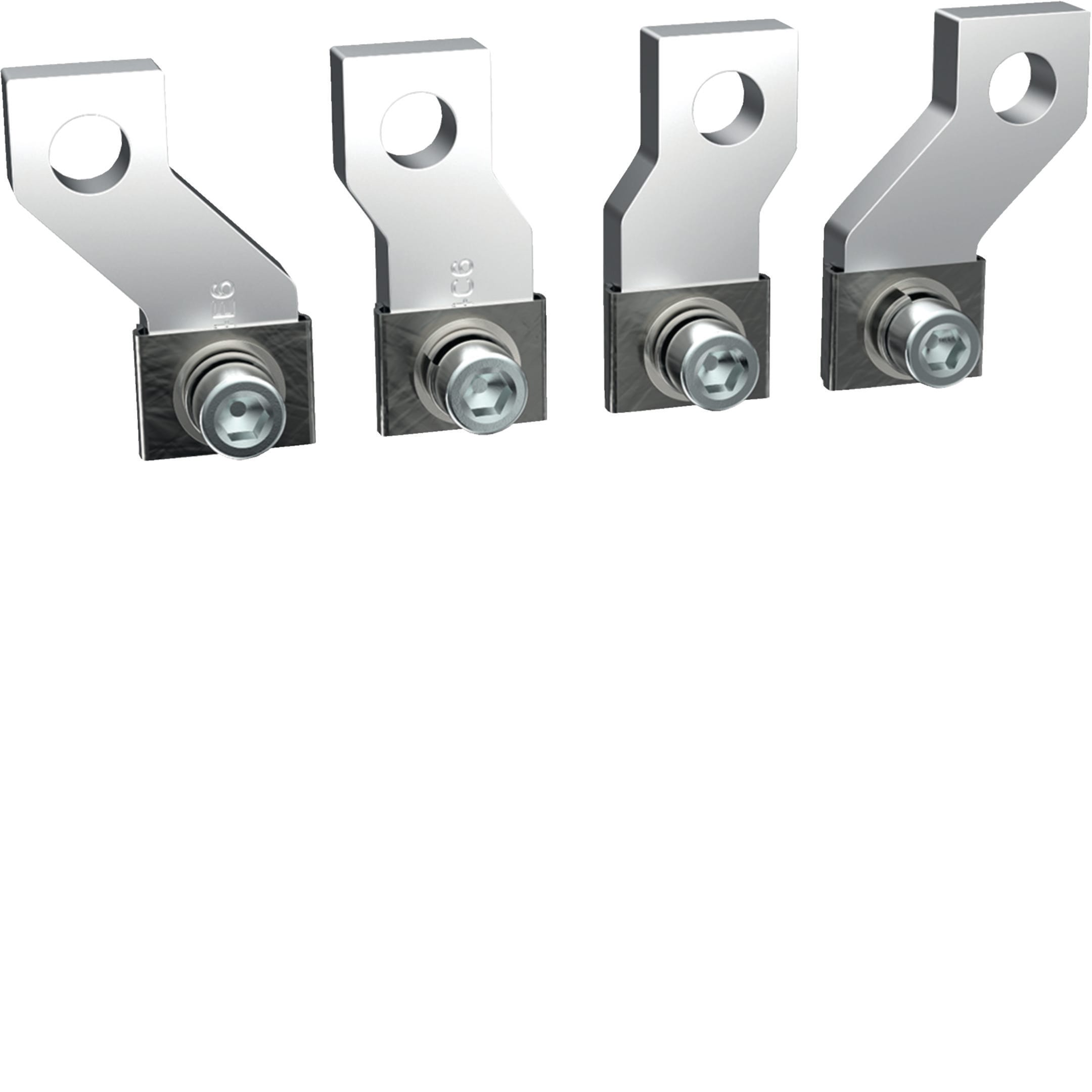 HAGER BOCCHIOTTI - Kit 4 attacchi anteriori divaricati per interruttore h3 x630, h3+ P630 4P 400A