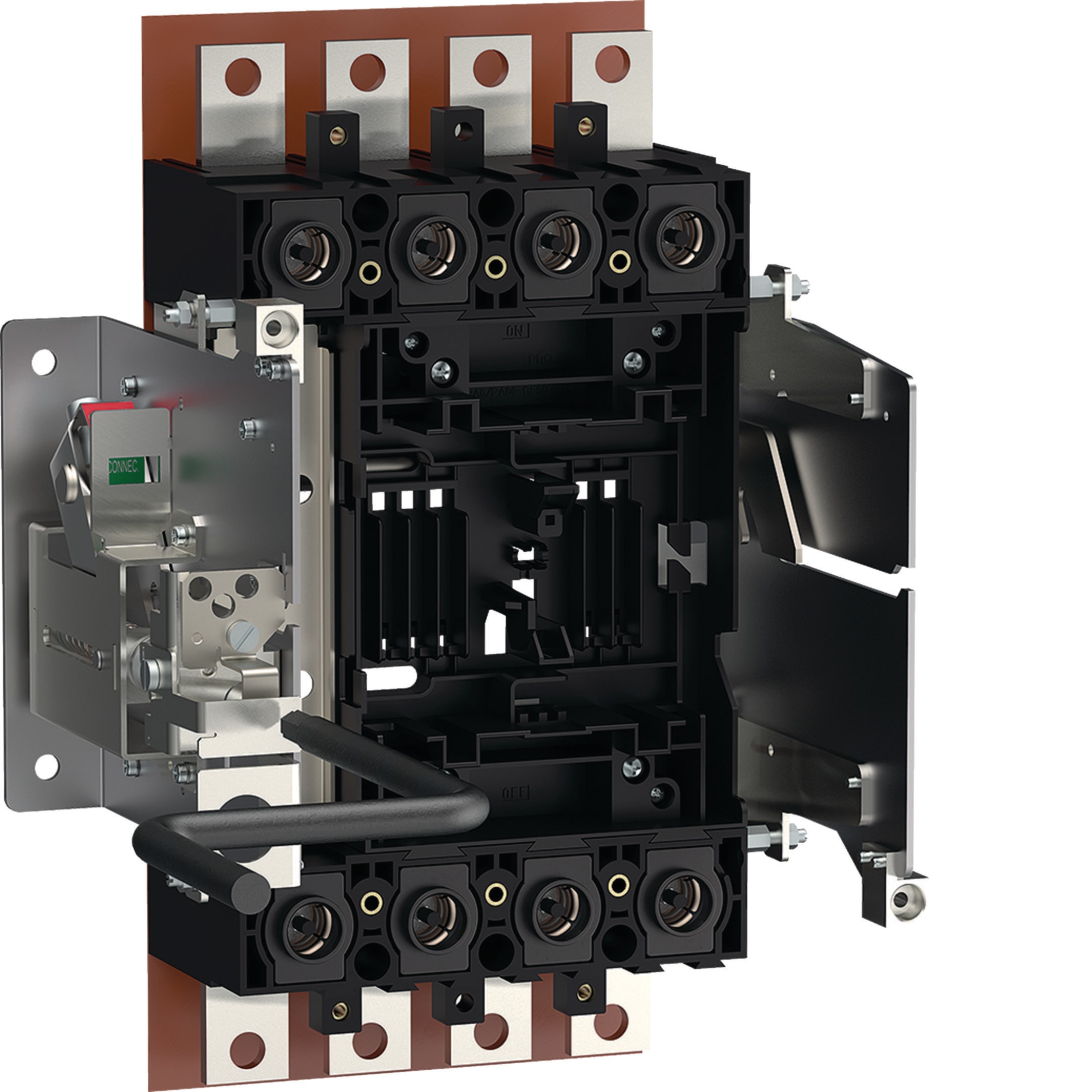 HAGER BOCCHIOTTI - Base versione estraibile per interruttore scatolato h3 x630, h3+ P630 4P