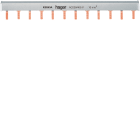 HAGER BOCCHIOTTI - Barretta di cablaggio 2P 12 moduli DIN