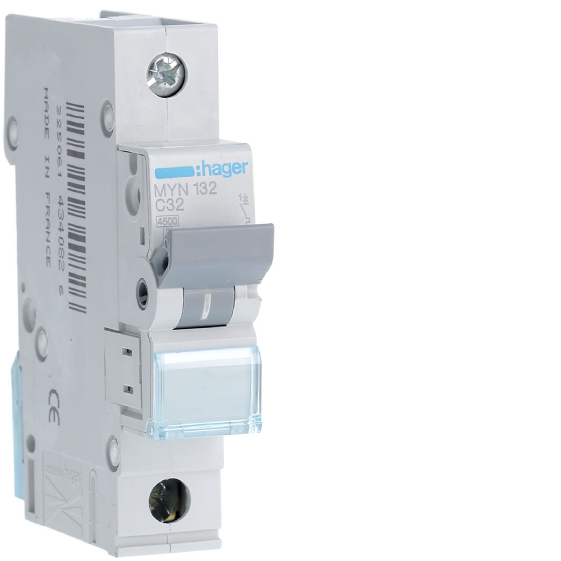HAGER BOCCHIOTTI - Interruttore automatico magnetotermico 4500A 1P curva C 32A 1M