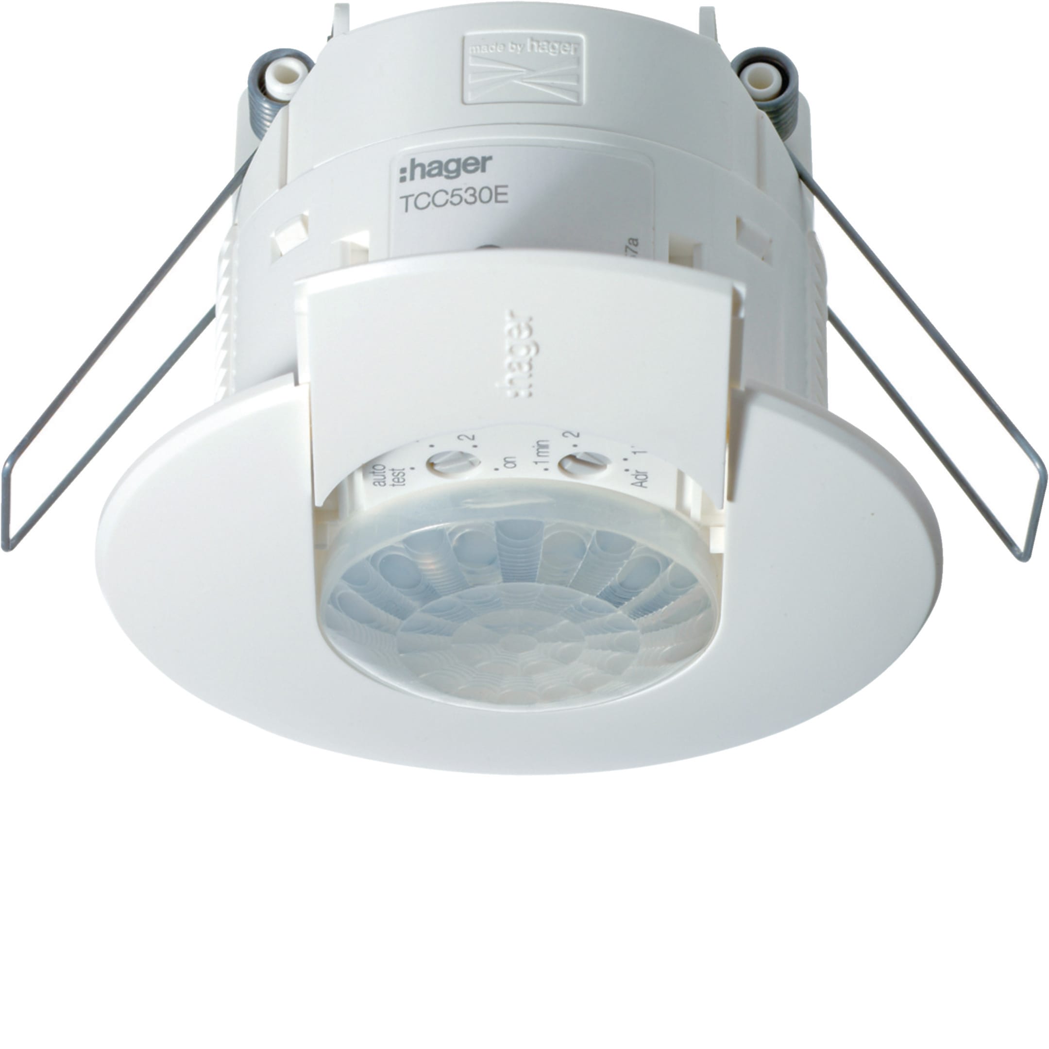 HAGER BOCCHIOTTI - Rilevatore presenza 360° KNX 1 canale dimmer bi-zona + 2 canali On/Off Incasso