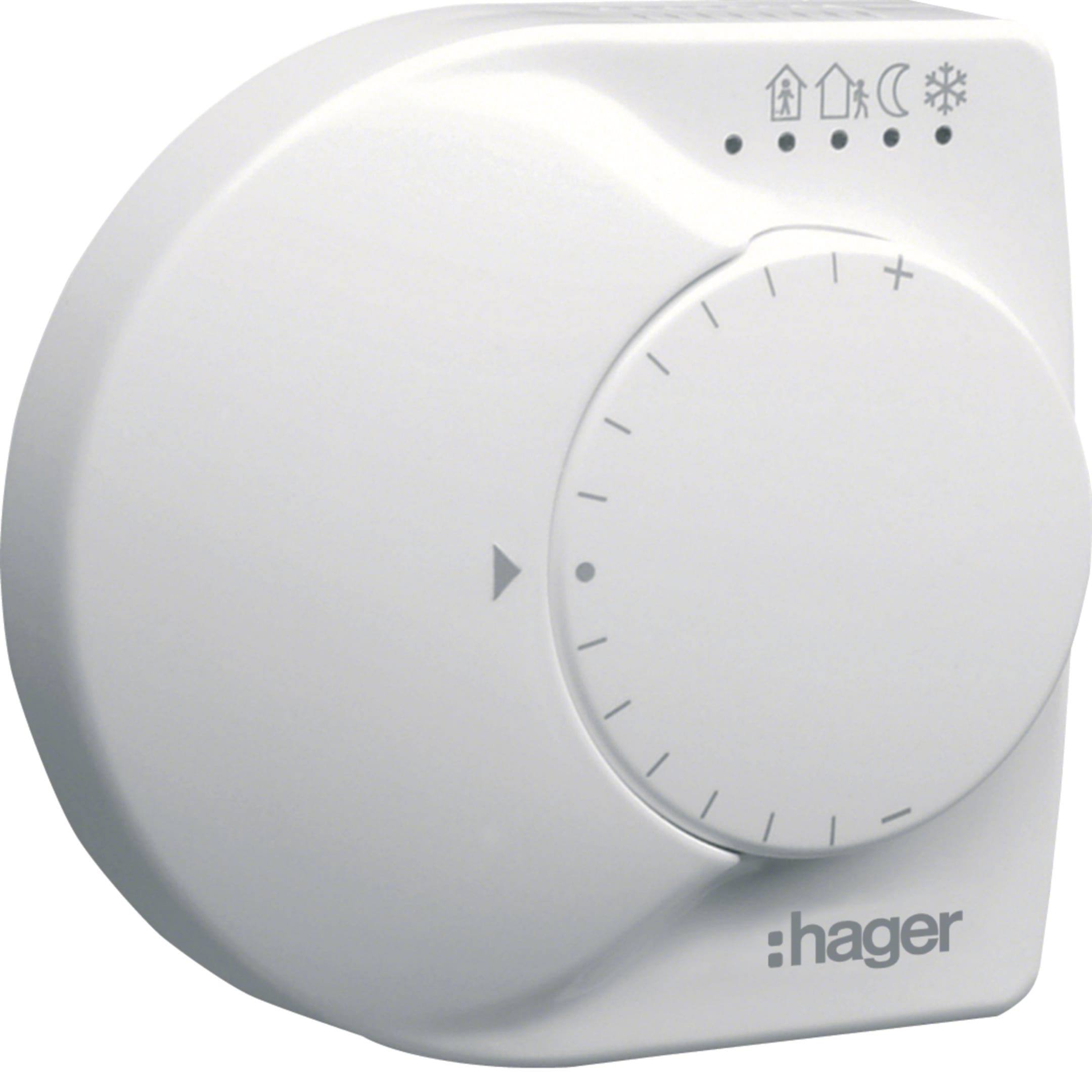 HAGER BOCCHIOTTI - Termostato ambiente KNX bianco 3 ingressi parete o incasso
