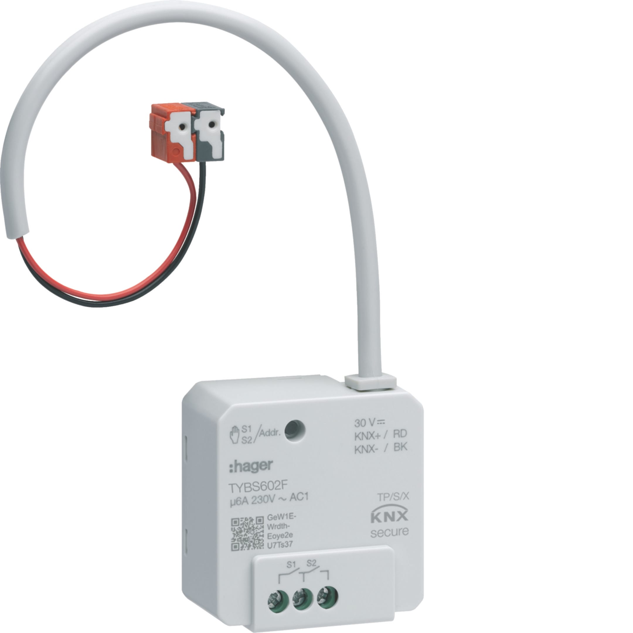 HAGER BOCCHIOTTI - Modulo KNX Secure 2 uscite tapparelle/veneziane 6A 230V AC1 da incasso