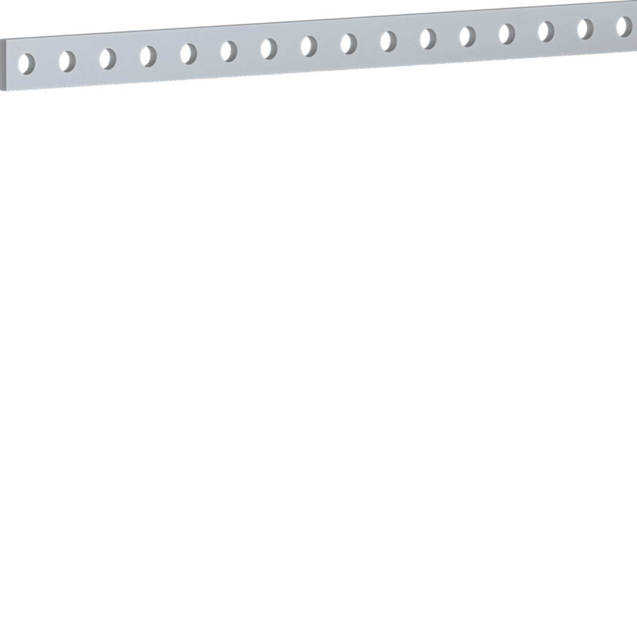 HAGER BOCCHIOTTI - Barra in rame forata e filettata M6 sezione 20x5 L1750