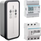 HAGER BOCCHIOTTI - Stazione di ricarica witty solar 1 presa T2S 3P 22kW server flow e contatore MID