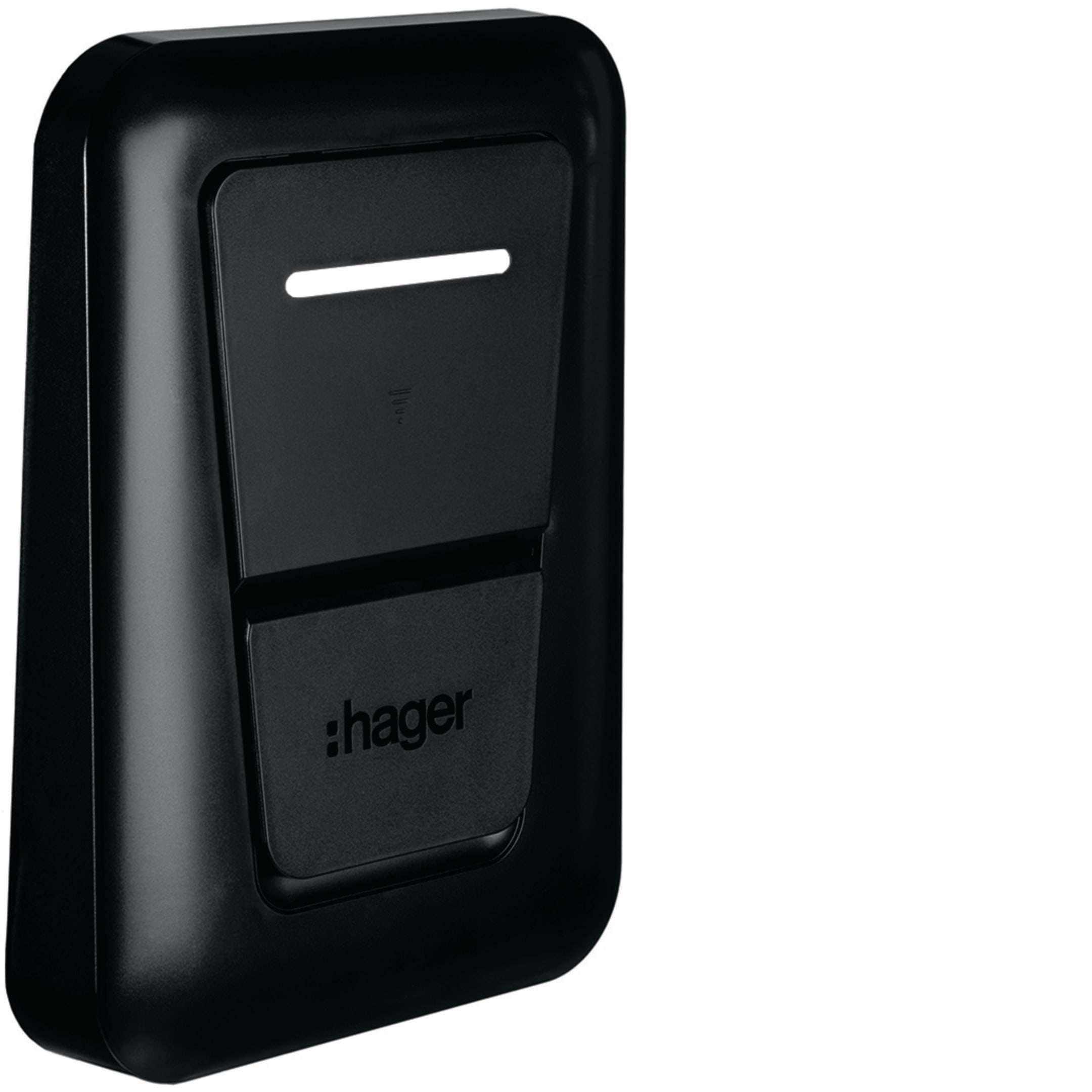 HAGER BOCCHIOTTI - Ricambio coperchio frontale antracite per witty one, plus e pro con presa