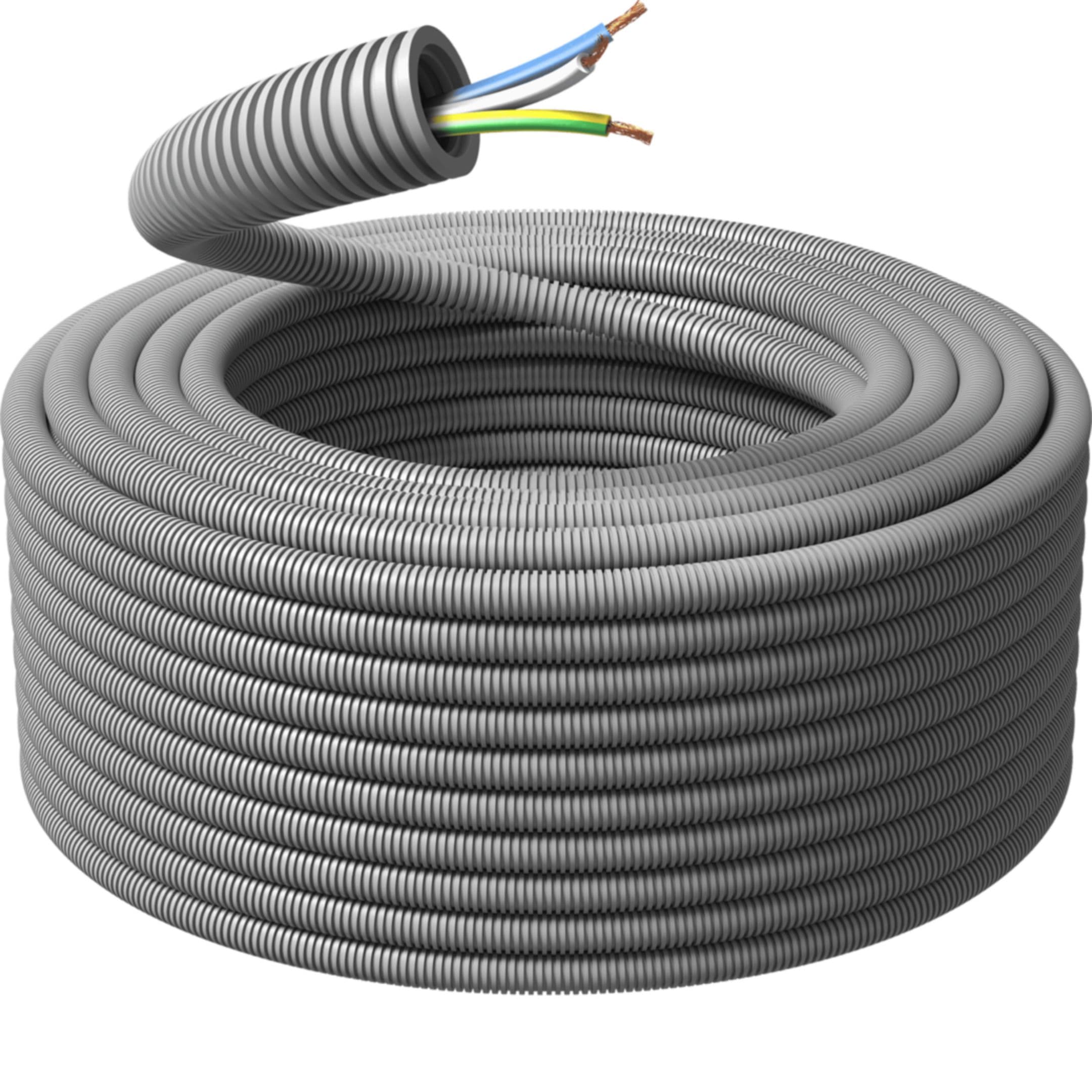 HAGER BOCCHIOTTI - Tubo ICTA16 preinfilato energia FS17 3x1,5 BLU-GIALLO/VERDE-BIANCO