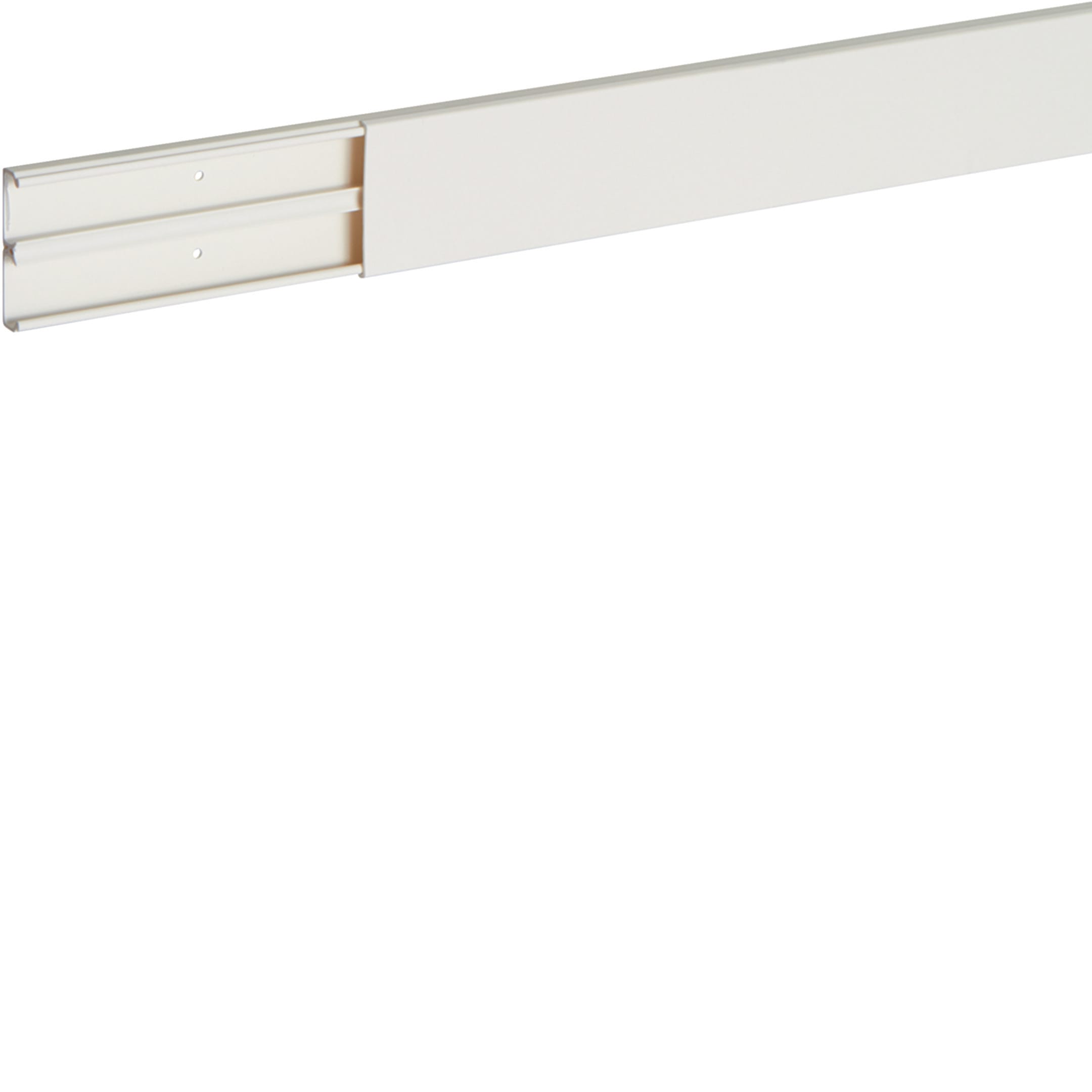 HAGER BOCCHIOTTI - Minicanale 2 scomparti con coperchio standard bianco TMC 40/2x10 W