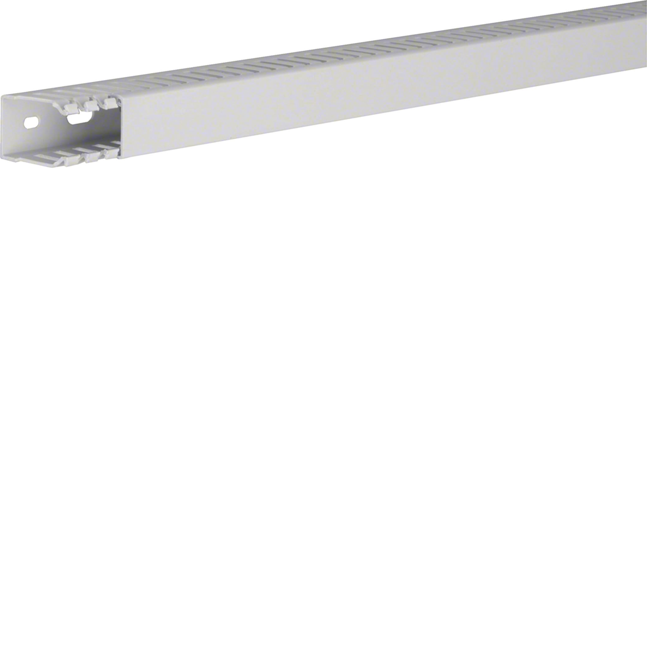 HAGER BOCCHIOTTI - TD-HF 25X37 LG Canaletta per cablaggio HF modulo 12,5 feritoia 5 GRIGIO CHIARO