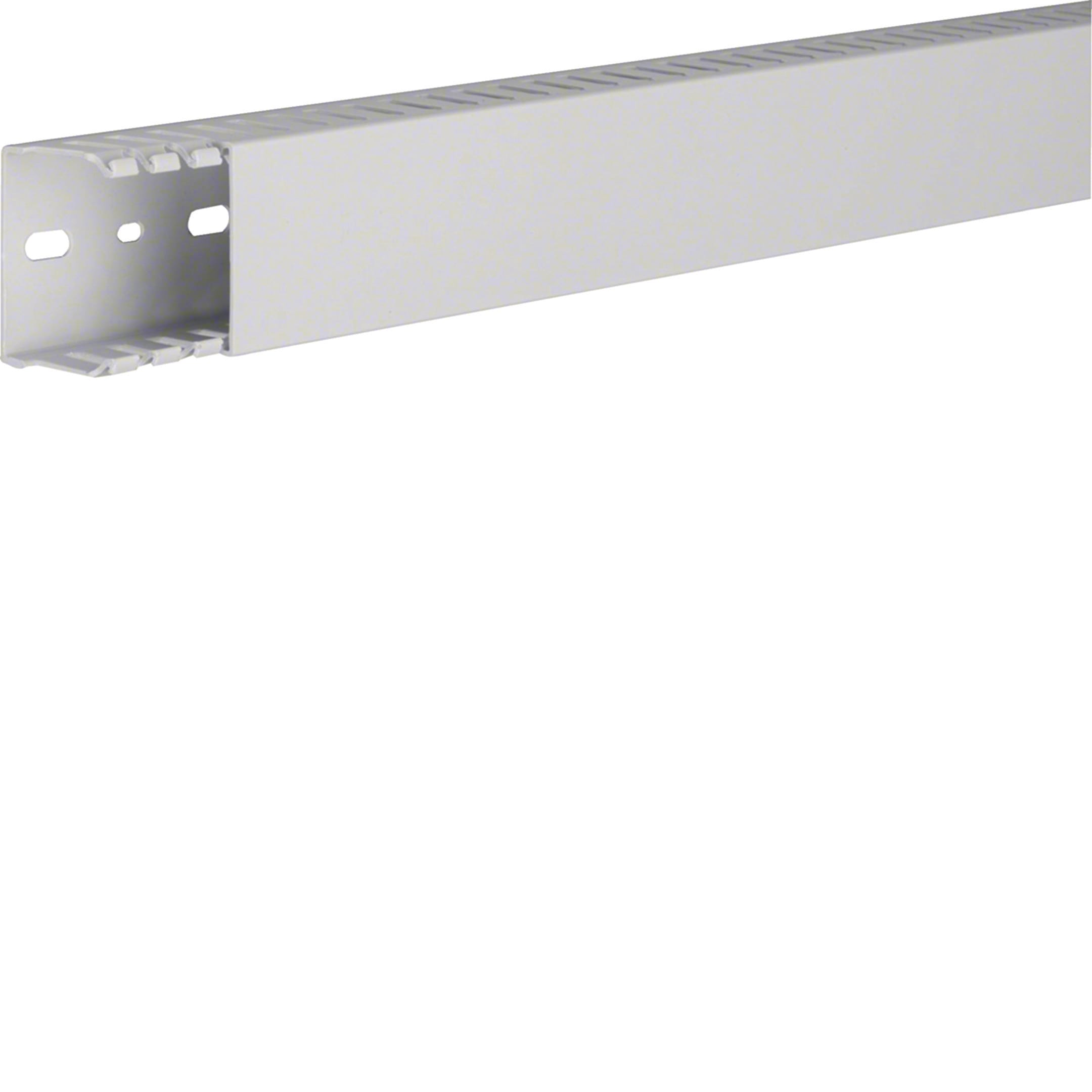 HAGER BOCCHIOTTI - TD-HF 50X37 LG Canaletta per cablaggio HF modulo 12,5 feritoia 5 GRIGIO CHIARO