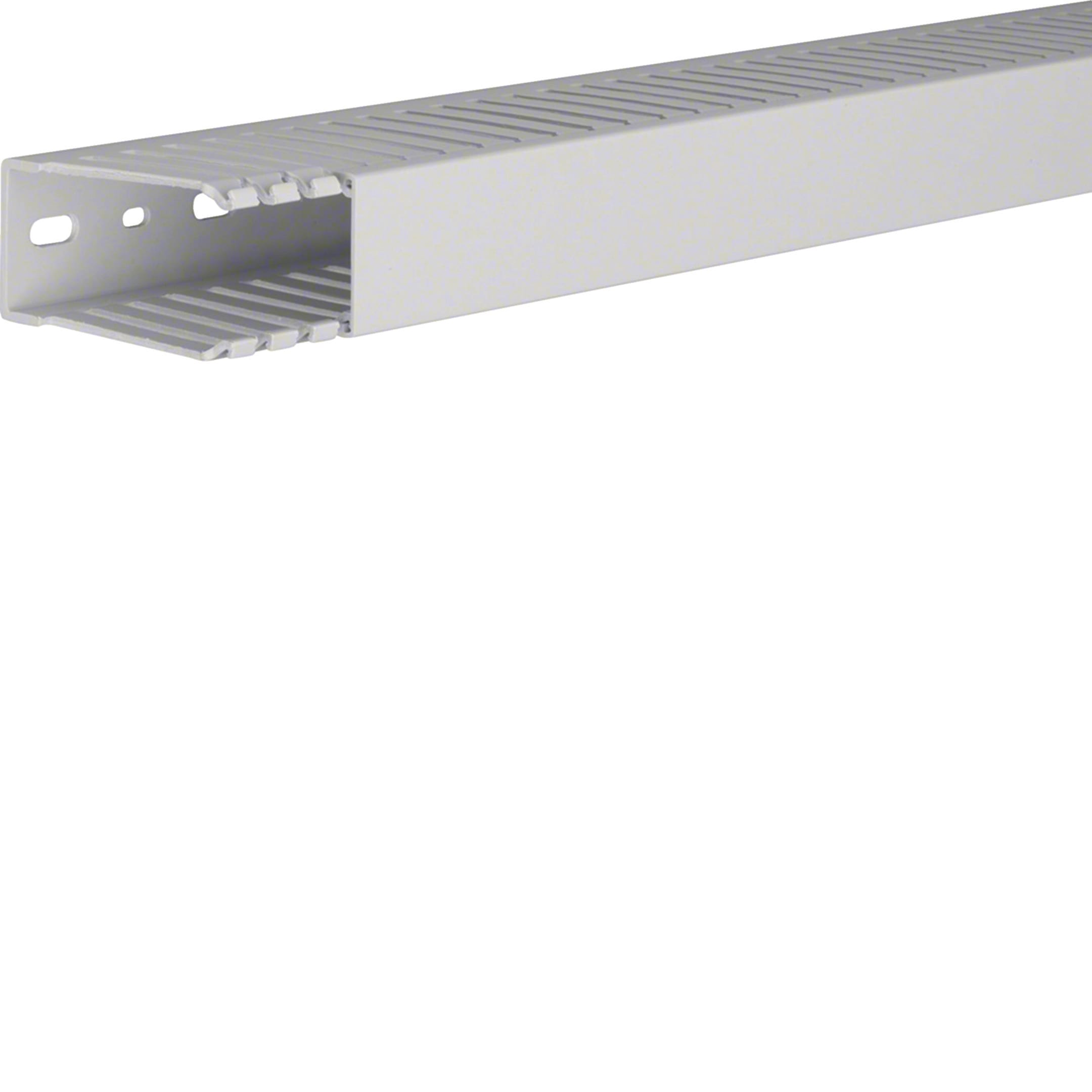HAGER BOCCHIOTTI - Canaletta per cablaggio HF modulo 12,5 feritoia 5 grigio chiaro TD-HF 37X75 LG