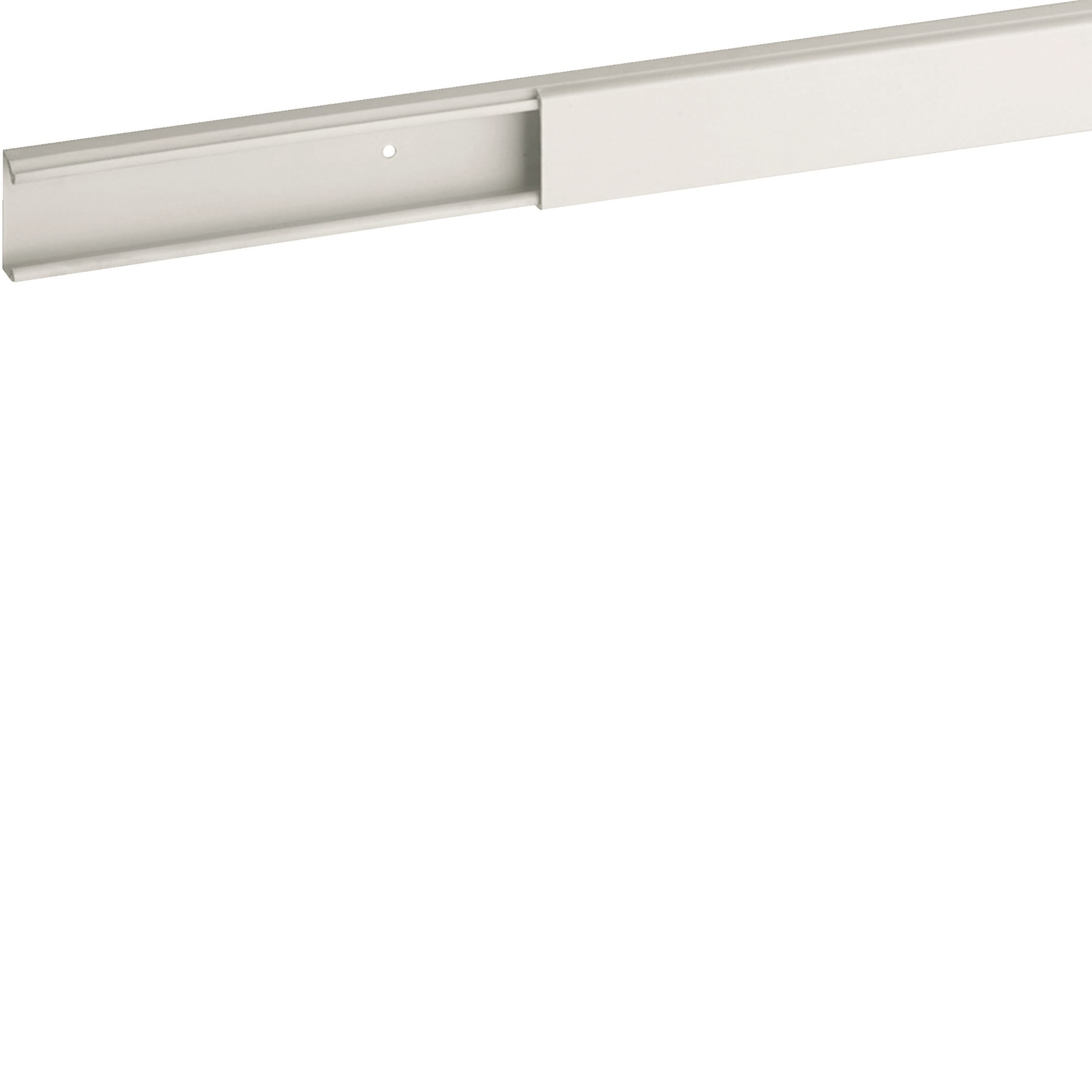 HAGER BOCCHIOTTI - Minicanale monoscomparto con coperchio standard bianco TMC 22/1x10 W