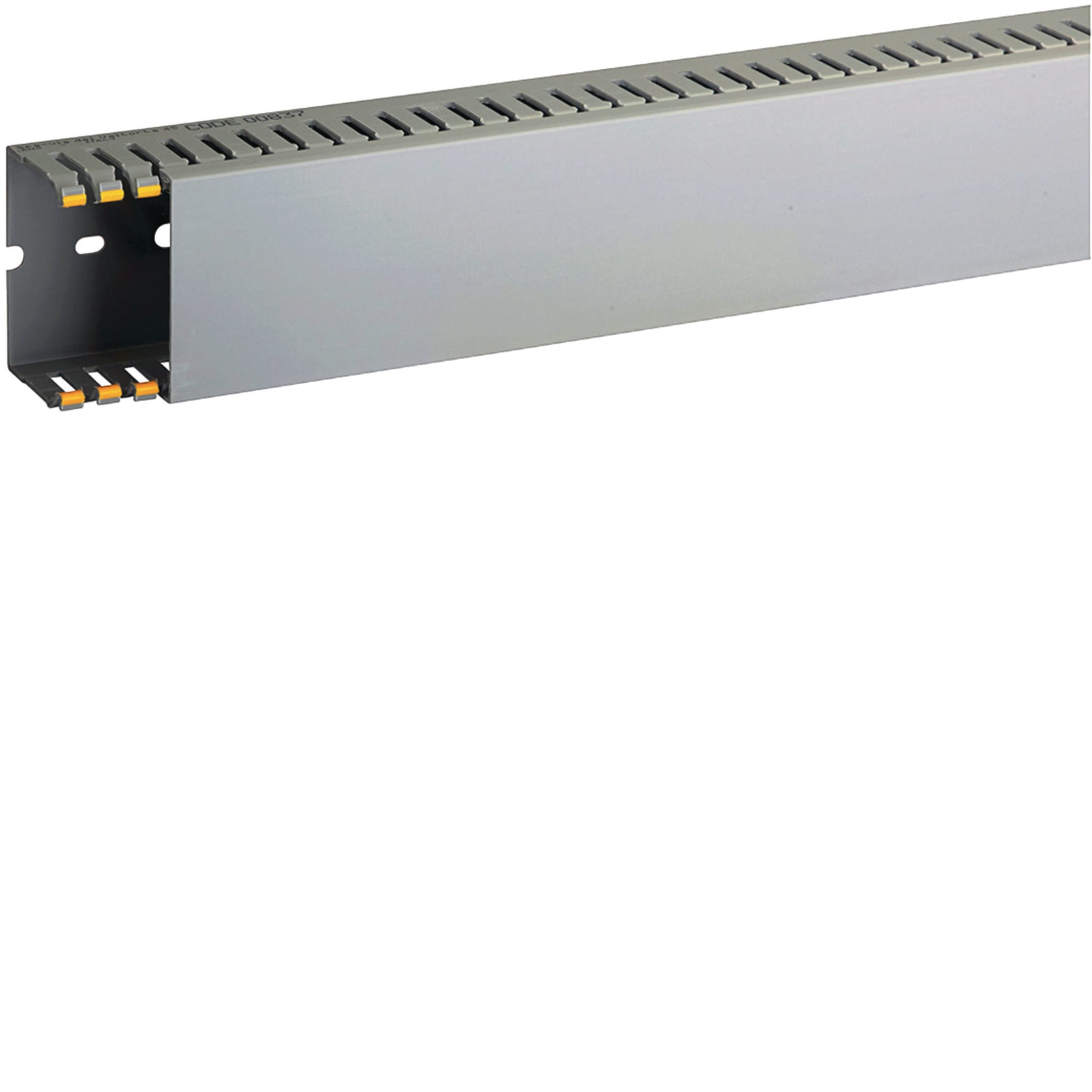 HAGER BOCCHIOTTI - Canaletta con coestruso morbido modulo 10 feritoia 4 grigio T1-EN 60x40 G