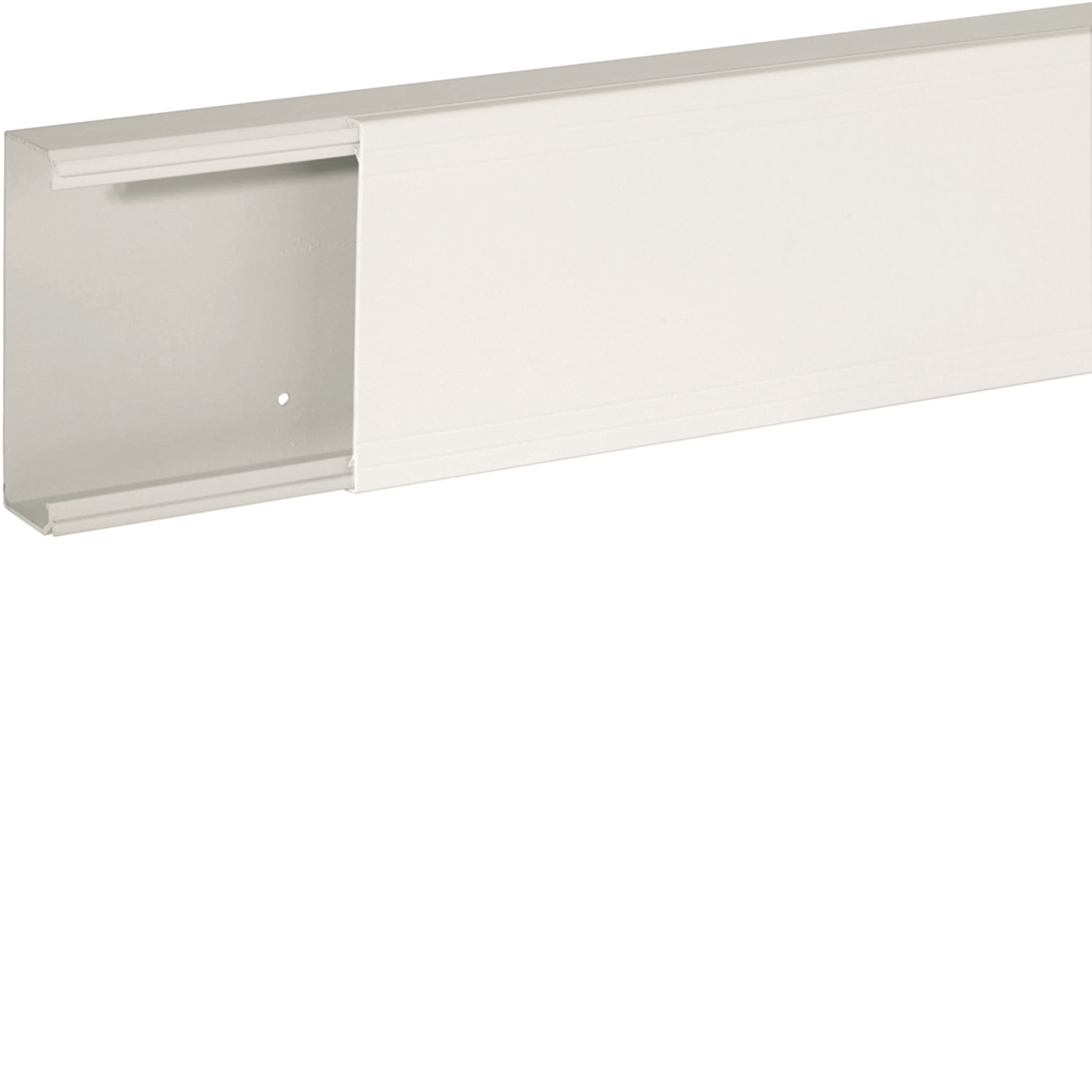 HAGER BOCCHIOTTI - Canale porta cavi con base piana bianco completo di coperchio TA-EN 100x40 W